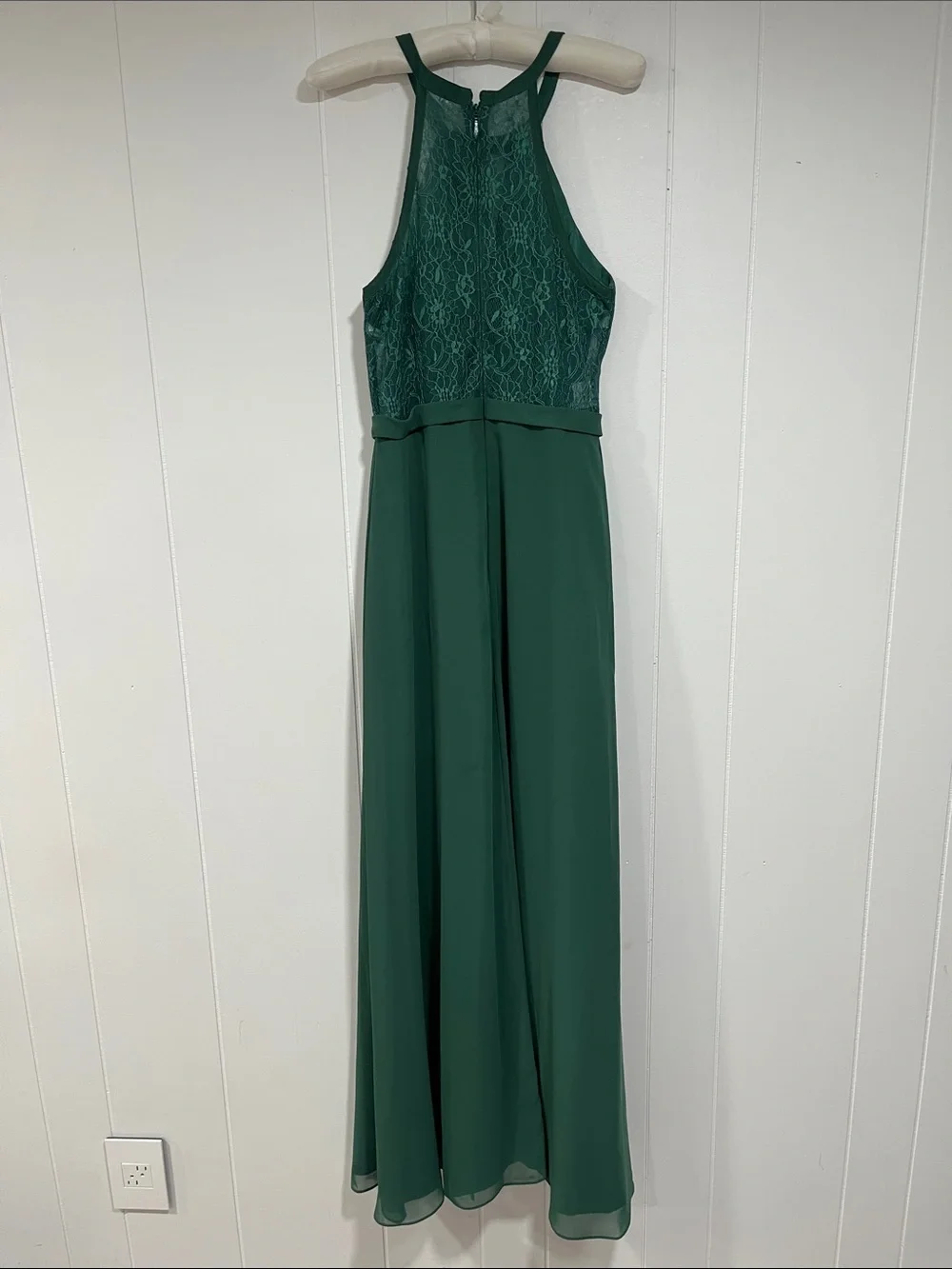 Azazie chiffon green elegant